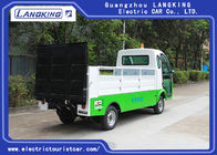 1.2 Ton Electric Carbage Collection Car / Tourist Electric Utility Carts 2 Seats 90km For Range With Door