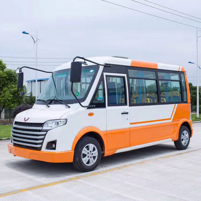 中国 オレンジ白い電気事業のカート、30km/H公園のための電気都市バスを作って下さい サプライヤー