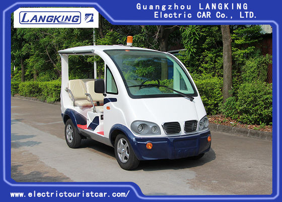 中国 Seater小さいトップ・ライト/4観光車が付いている白い電気警戒斥候車48V DCシステム サプライヤー