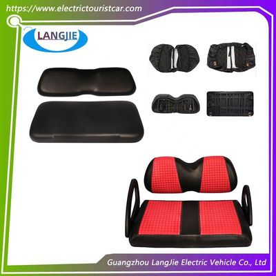 良い価格 クラブカー ゴルフカー クラブカー 前後座席の赤い革カバー オンライン