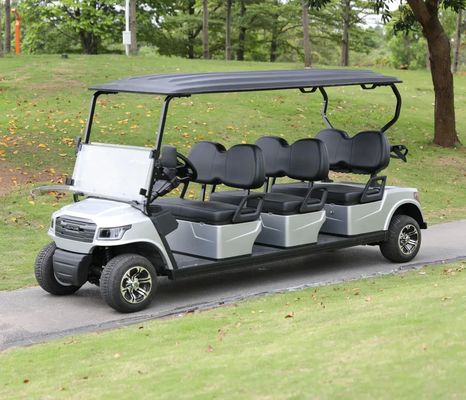 良い価格 White Color 48V 5KW AC Motor Electric Golf Cart With 6 Seats For Golf Courses And Resorts オンライン