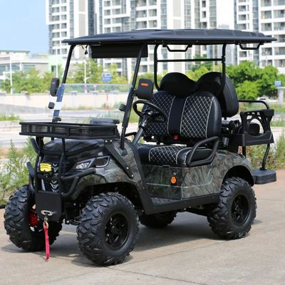 良い価格 4-Seat Electric Golf Cart With 14-Inch Off-Road Tires Q235 High-Strength Chassis And 10-Inch Multimedia Screen オンライン