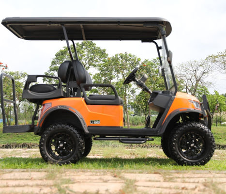 良い価格 4 Seater Electric Golf Cart with Foldable Windshield Double Gear Rack Steering and Smart On-board Charger オンライン