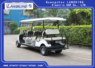 Beach Tire  Battery Powered Electric Road Legal Golf Cart For 7 - 8 Person Adults