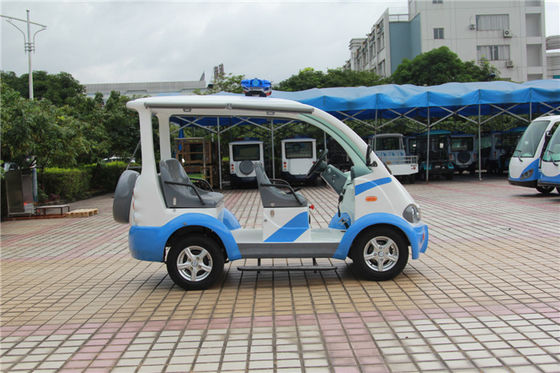 リゾートのためのToplightのグラス ファイバー4の座席が付いている青/白い電気ゴルフ車