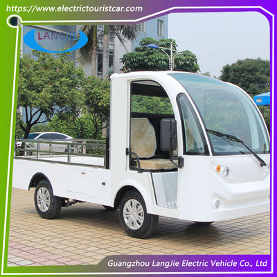 白色 2 席 電動 配達 車 AC 48V 工場用 電動 ユーティリティ 車両