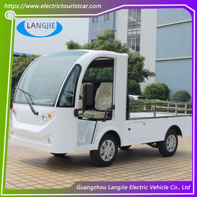 白色 2 席 電動 配達 車 AC 48V 工場用 電動 ユーティリティ 車両