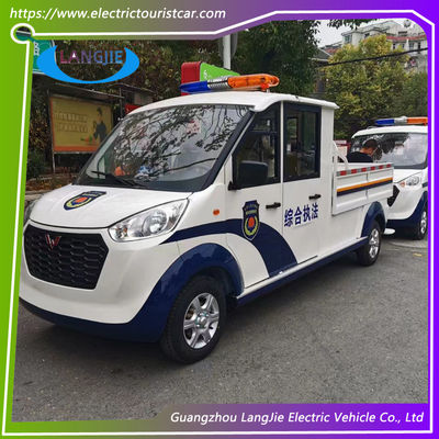 5人乗り 72V 電動パトロールカー 上部に大きなライト付きの電気自動車
