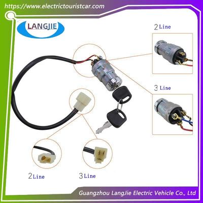 良い価格 電動観光車 2線イグニッションスイッチ信号 LVTONG ゴルフカート 3線アクセサリー オンライン
