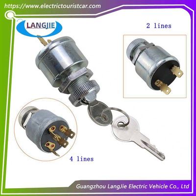Golf Cart EZGO PDS 4-Wire Power Lock TXT Patrol Car 2-Wire Key Switch