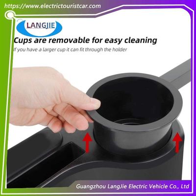 非掘削ゴルフカート後部アームレスト、カップホルダーと電話収納コンパートメント付き