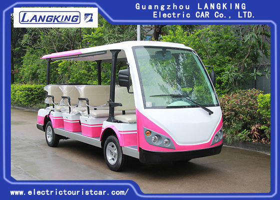住宅のコミュニティのための赤い/白11の乗客72V 7.5KWの電気観光バス