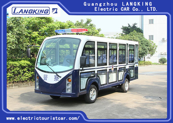14 Seaters Toplight/乾電池の閉鎖した小型電気観光車72V ACモーター