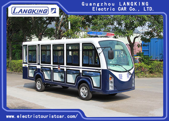 14 Seaters Toplight/乾電池の閉鎖した小型電気観光車72V ACモーター