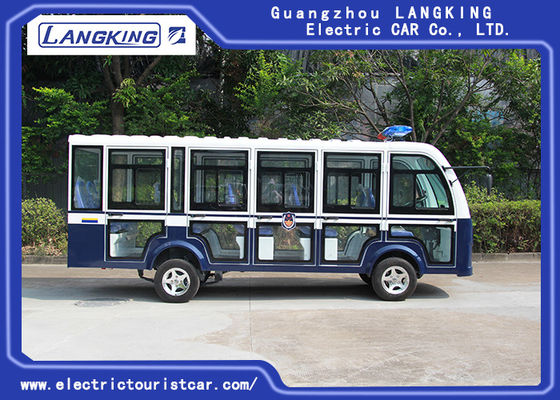 14 Seaters Toplight/乾電池の閉鎖した小型電気観光車72V ACモーター